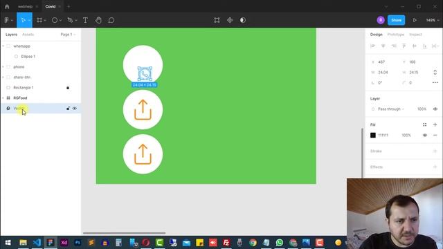 Figma'da Interactive Component Kullanarak Animasyonlu Share Butonu Yapımı