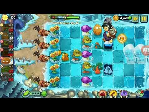 Давай поиграем в  PvZ 2 Frostbite Caves - Day 17