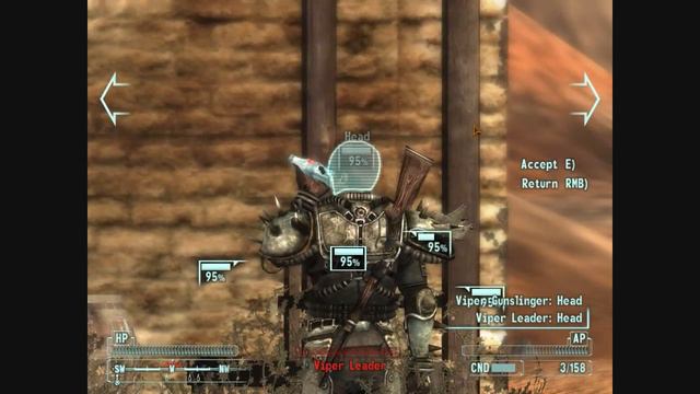 Fallout New Vegas Slowmo Bullet Flyby in Vats