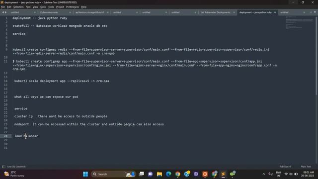 K8s service deployment statefulset   asprojobs