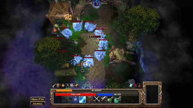 Warcraft 3 Reforged - Sanctuary RPG - Showing how to customize your hero with ability UI