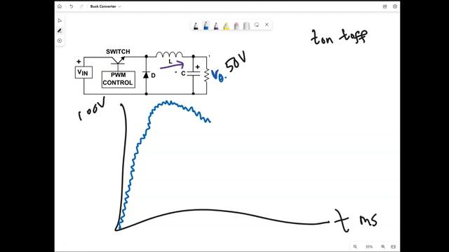 How does a Buck Converter Work? Analyze It In The Ton And The Toff States || Tech Ed Kirsch (TEK)