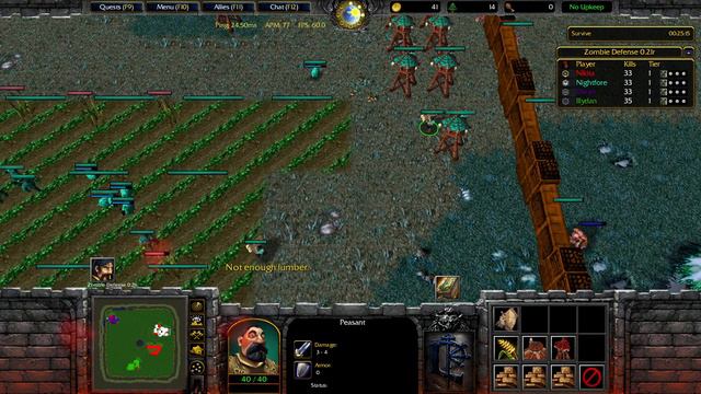 【WarCraft 3】Zombie Defense v0.21w ► Game 11 (Soldier) ★ Normal | Taiga (13 Minutes) ║#253║