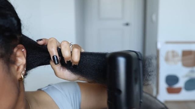 Natural Hair KINKY TO STRAIGHT ROUTINE (full body/one product!)