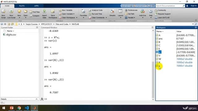 Basic PCA Implementation in MATLAB - Principal Component Analysis in Python and MATLAB