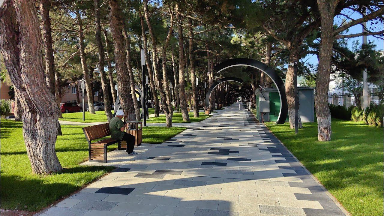 Кабардинка в Геленджике. Новый парк Корницкого в Кабардинке. Прогулка по набережной, Геленджик 2024