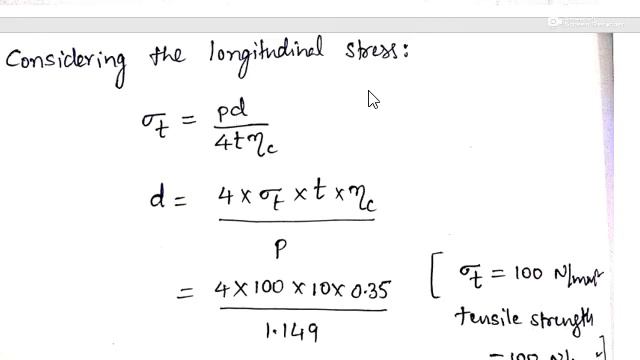Problem on Thin Cylindrical ShellsPressure Vessels Mechanics of Solids SOM