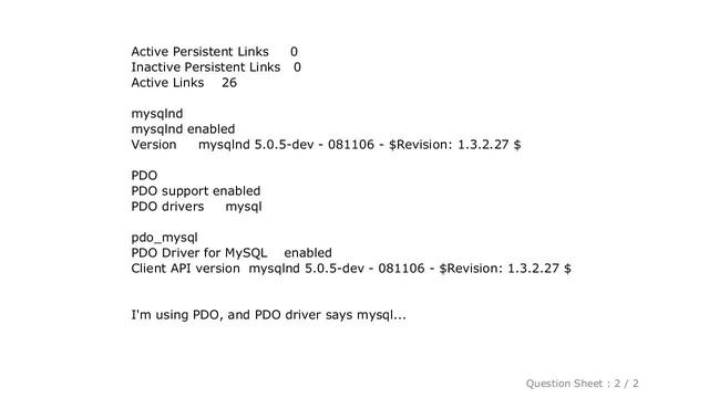 MySQL : How to know if MySQLnd is the active driver?