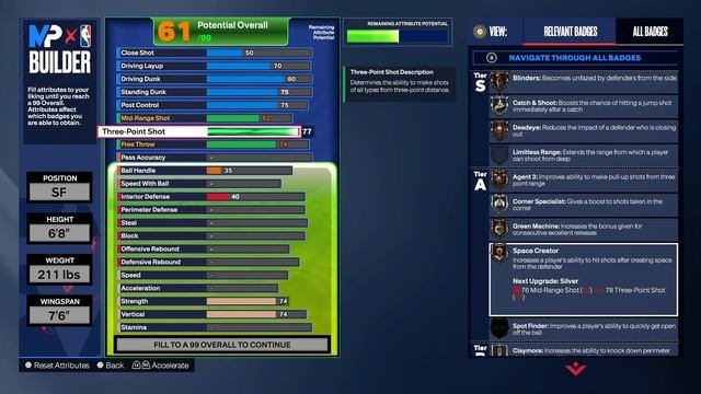 RARE TEMPO PUSHING WING BUILD FOR NBA 2K24 NEXT GEN (AUSAR THOMPSON BUILD FOR NBA 2K24 NEXT GEN)