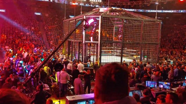 WWE Elimination Chamber opening  1 Contender RAW Womens Championship Elimination Chamber entranc