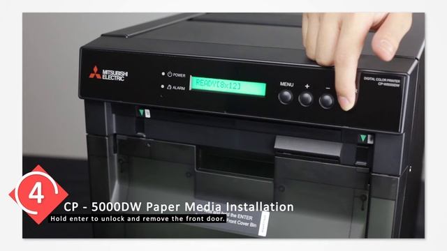 CP-W5000DW Duplex Printer Media Installation