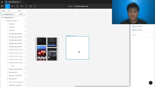 Cara Membuat Design UI Movie App di Figma - Part 10