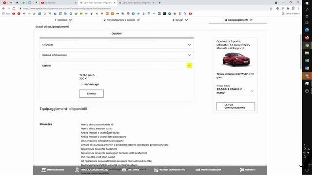 Come configurare Opel Astra 5 Porte. In vista della nuova generazione del 2022.