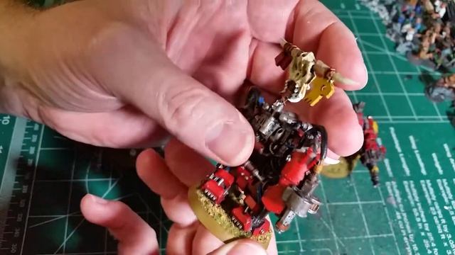 Warhammer 40k Ork Meganob miniatures Kromlech Juggernaut Mecha Armour and Games Workshop