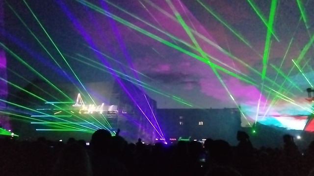 Лазерное шоу в Новополоцке