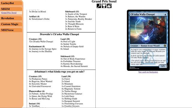 [MSEM2] GPS Decklist Stream