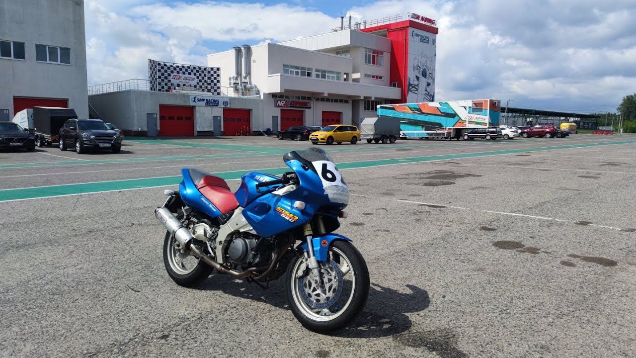 Yamaha SZR 660 Один цилиндр ярости! Нижегородское кольцо 2 этап MOTO.MSK.CUP. Эвакуация с трассы.