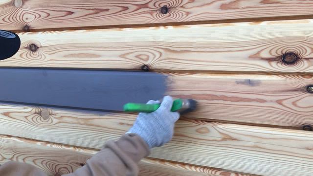 Красим деревянный дом маслом! Делимся секретами!