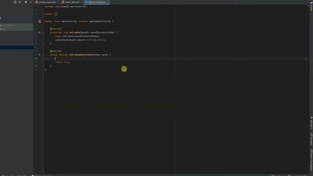 How to create menu in android studio | Menu 1 | android for beginners | android tutorial | magizh