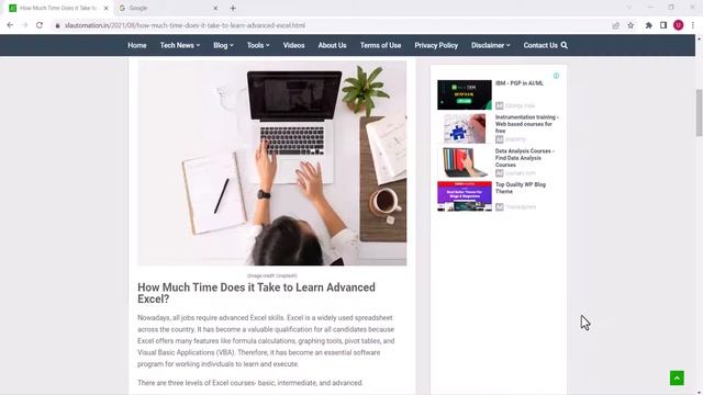 How Much Time Does it Take to Learn Advanced Excel