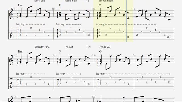 November Rain tablature