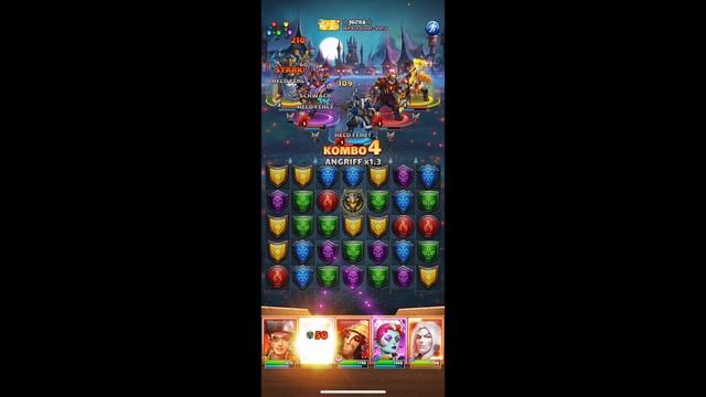 Empires&Puzzles- Testing out and limit broken + 20 Emblems Goretooth & Otis.