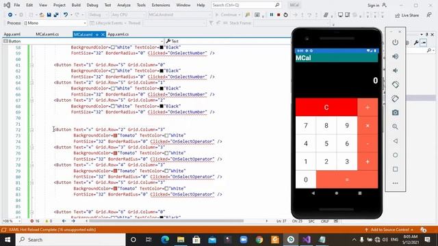 Xamarin forms Tutorial  how to make a calculator in bangle  by Sotf Tech