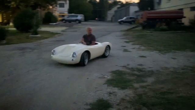 Самодельный мини-Porsche 550 Spyder для детей и взрослых.