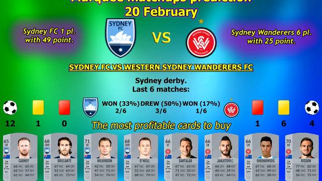 Marquee matchups predictions 20 February || coins || монеты фифа