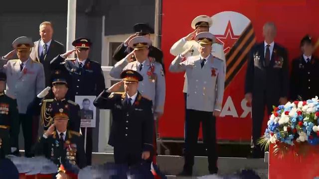 Кузбасские полицейские приняли участие в праздничном параде в честь 79-летия Великой Победы