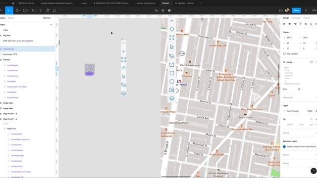 Make an ESRI Map Tool Bar with Auto Layout in Figma