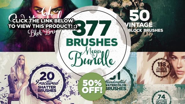 377 Photoshop Brushes Megabundle