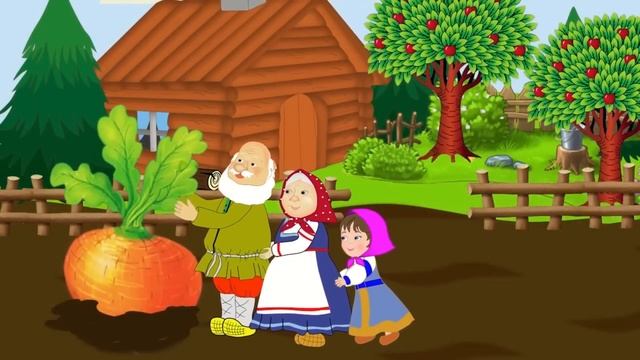 Шалқан ертегісі/Перевод сказки "Репка" на казахский язык