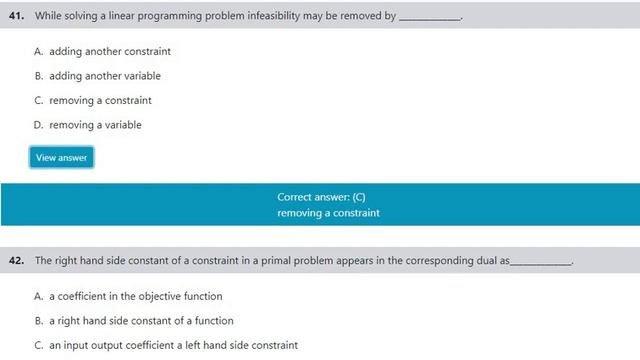 MCQS of operation research Mathcity