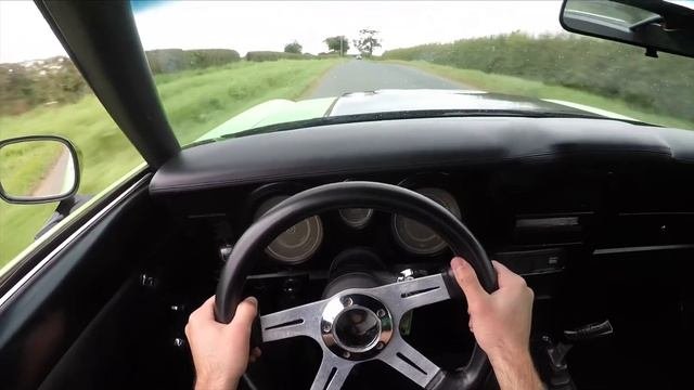 1973 Ford Mustang Mach 1 Hulk Stang 351 V8 - POV Test Drive | Crazy Accelerations