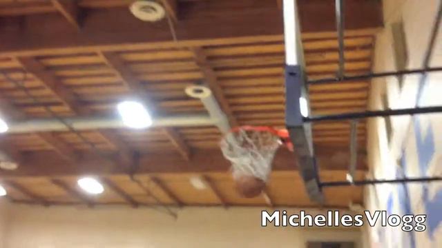 Joseph shoots the basketball in hoop!