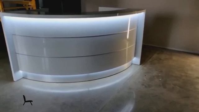 Valde Curved Reception Desk by MDD Office Furniture