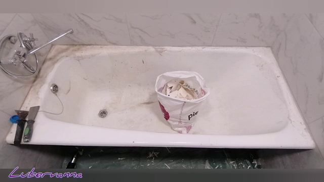 Реставрация ванны литьевым мрамором