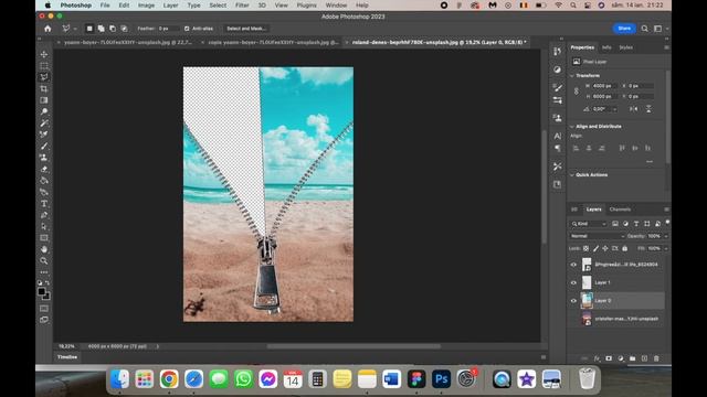Photoshop Trick Zip Manipulation - Time to travel Flyer