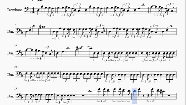 Trombone Sheet Music: How to play Believer by Imagine Dragons