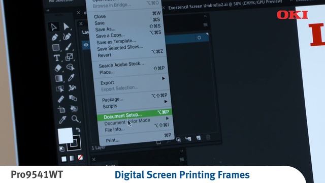 OKI's Pro9541WT - a unique 3 in 1 solution for digital transfer printing and hybrid screen printing