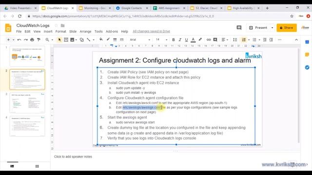 AWS - CloudWatch Logs