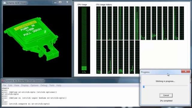 3D ACIS Modeling_Stitching