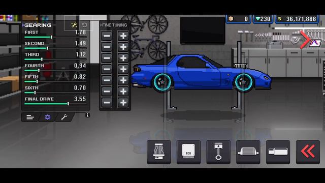 Mazda RX-7 Veilside LT-5 | Pixel Car Racer | 6.0 Seconds