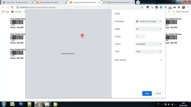 Aplikasi Pembuat Barcode Massal (Bulk Barcode Generator) Gratis