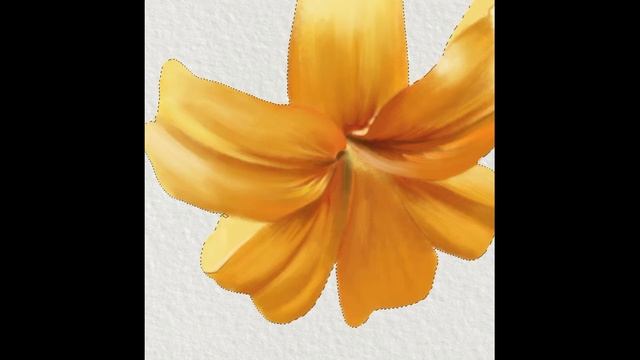 Рисунок лилии в фотошопе. Speedpaint.