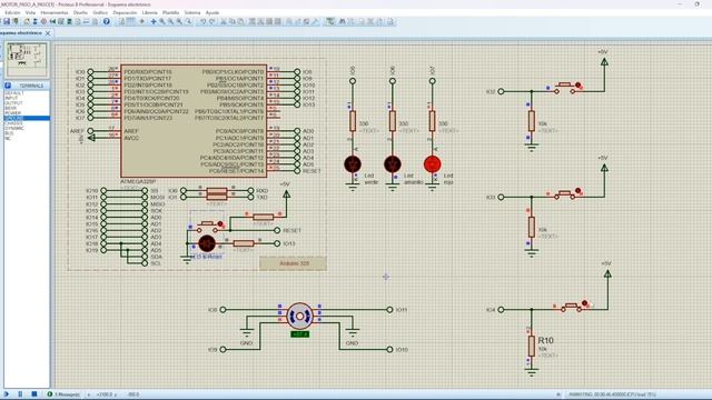 Simulación Motor Stepper Proteus