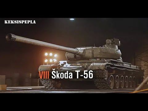 SKODA T56 Комфортный танк для нагиба.  Не хватило чуть везения.  Приятного просмотра.