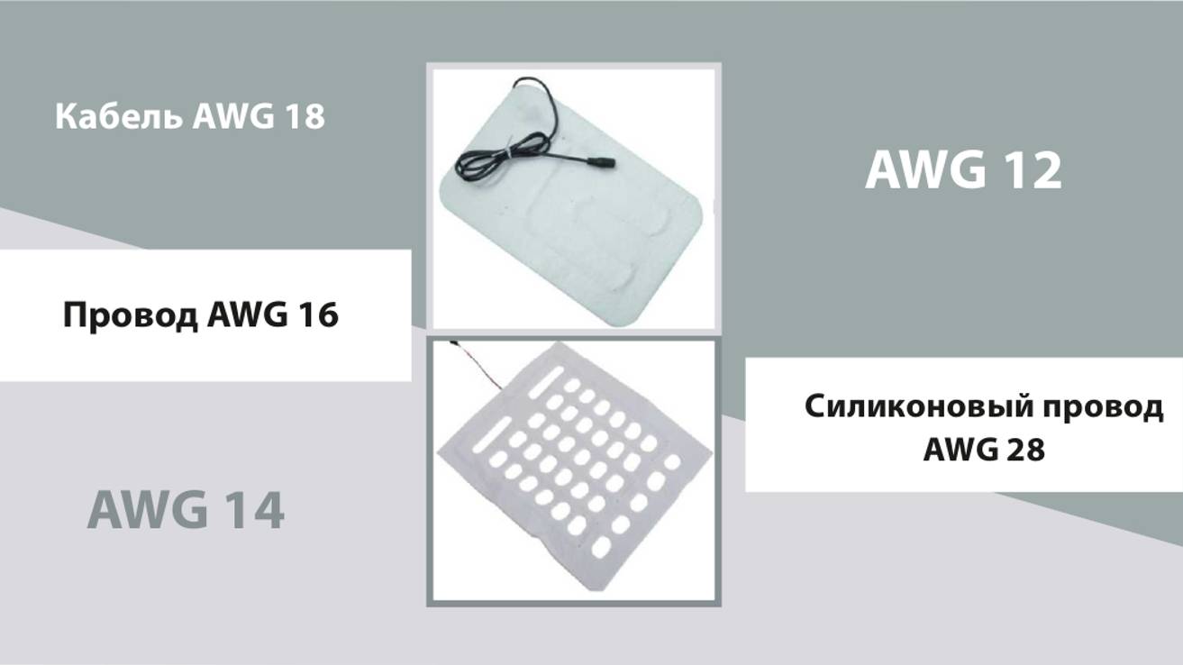 Силиконовые провода AWG