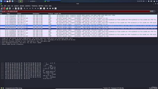 4.7. Sets a conversation filter between two specific IP addresses